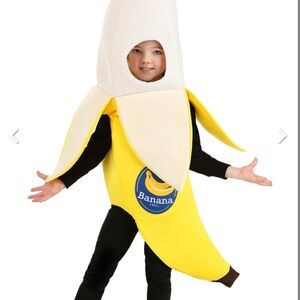 Yellow and Cream Banana Costume Halloween Fun